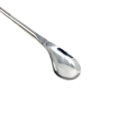 Stainless Steel Double Ended Square & Lab Spoon Sampler Lab Spatula 7 Length (Right Angled)