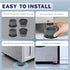 Anti Vibration Pads, 4pcs Non-Slip Washing Machine Base Foot Pads for Shock and Noise Cancelling Support