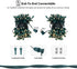 160LED 5ftx7ft, Dirnun Led Christmas Net Lights Outdoor Christmas Lights WarmWhite Waterproof Outdoor Indoor Fairy Mesh