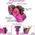 Heat Tape Dispenser for Sublimation, TL-JIYPU Multi-Roll Cut Heat Transfer Tape Holder with 1 inch, 3 inch Core,