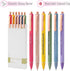 Mr. Pen Retractable Gel Pens, 6 Pack, Black Ink, Fine Point 0.5mm, Fast Dry, Cute Aesthetic Pens for Journaling