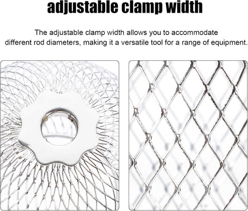 Set 2 2.75 2.75 3.93 Inch Cabilock Metal Lamp Shade of Open Design Silver Lampshades for Table and Floor Lamps Easy