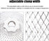 Set 2 2.75 2.75 3.93 Inch Cabilock Metal Lamp Shade of Open Design Silver Lampshades for Table and Floor Lamps Easy