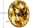 Smooffly Gold Disco Ball Round Mouse Pad, Cute Sequin Mouse Pad, Disco Coaster for Computers and Laptops