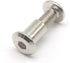 10-Set M6x30mm Rivet Countersunk Hex Socket Cap Bolts and Hex Head Barrel Nuts, Nickel Plated - binifiMux
