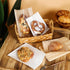 Nanaiche 100 Packaging (7.5 7.9 Inch) Pcs White Kraft Bread Bag Bakery Bags with Window,Toast bag Toast Paper Bag Paper