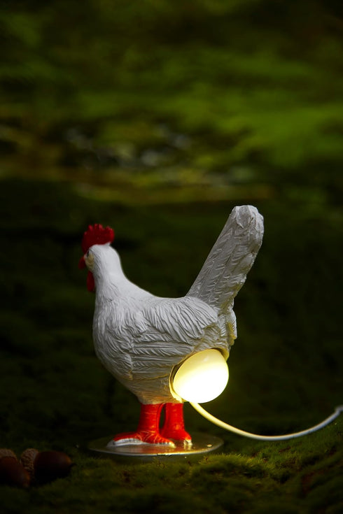 ChickenSoNice 16 Chicken Egg lamp, Colors Change Chicken lamp with Remote Control, Resin Chicken Egg Night Light