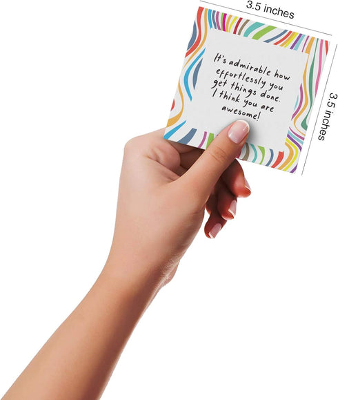 60 3.5x3.5. Dessie Inspirational Cards With Envelopes You Are Awesome Seals for Appreciation, Encouragement,Gratitude