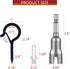 TERMATH 40PCS Outdoor String Light Hooks with Spring Latch,Rust Resistant Screw in Hooks,Windproof Plant Hangers,Screw