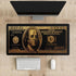Black Money Rectangle Mouse Pad, Non-Slip Rubber Base, Cool Funny US Dollar Full Desk Pad for Laptop Computer Office