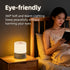 QDPKPI 3 Dimming Nursery Night Light with Clock for Kids, Touch Lamp Bedside Desk Lamp, Portable Breastfeeding Night