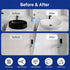 35oz White,50-60sq.ft Tub and Tile Refinishing Kit with Tools, White Tile Paint Water Based & Low Odor, DIY Bathtub