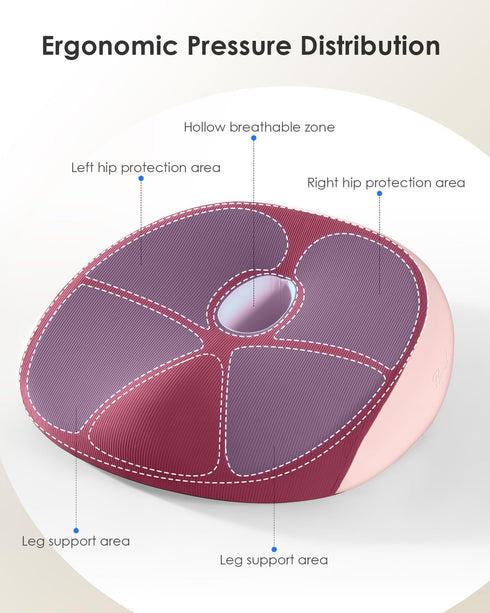 FLORICH Seat Cushion, Memory Foam Cushion for Office Chair, Ergonomic Office Seat Chair Cushion for Relieving Sciatica