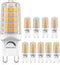 10 Pack Dimmable G9 LED Bulbs - 40W Equivalent Chandelier Lights, Warm