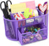 EasyPAG Desk Organizer Mesh Desktop Office Supplies Multi-functional Caddy Pen Holder Stationery with Drawer,Purple by EasyPAG