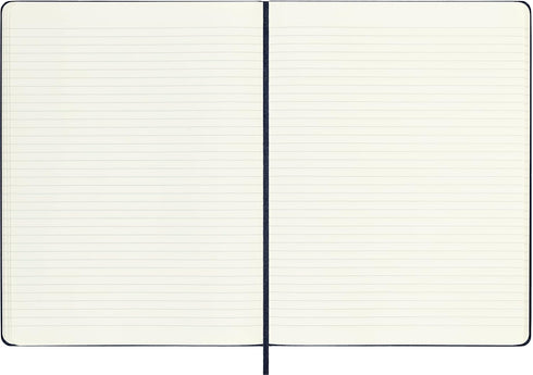 Moleskine Classic Notebook, Hard Cover, XL, 7.5" x 9.5", Ruled/Lined, Sapphire Blue, 192 Pages