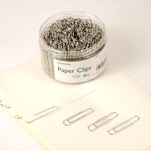 Silver Jumbo Paper Clips, 270pcs, 2 Inch (50 mm) Large Paperclips for Office and Personal Use