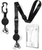 DELSWIN Heavy Duty Retractable Lanyard, Breakaway Lanyards for ID Badges, Keychain with Upgraded Carabiner