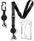 DELSWIN Heavy Duty Retractable Lanyard, Breakaway Lanyards for ID Badges, Keychain with Upgraded Carabiner