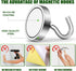 MIKEDE 28lbs+ Heavy Duty N52 Magnetic Hooks, Extra Strong for Refrigerator, 20 Pack, Indoor & Outdoor Use