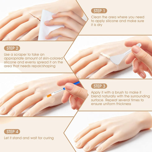YOTEBLE Seamless, 30ml Silicone Glue, Skin Color High-Flexibility Instant Silicone Adhesive Glue, Waterproof Soft