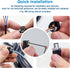 M8 3 Pin Male & Female Socket Panel Aviation Wire Connector, 8mm Industrial Circular Sensor, 4 Sets, Outdoor Waterproof