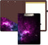 Hongri Clipboard Folio with Refillable Lined Notepad and Interior Storage Pocket for Classroom and Office Use