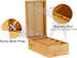 MaxGear Bamboo Index Card Holder, 3 x 5 Inch Organizer with 4 Dividers, Holds 600 Cards