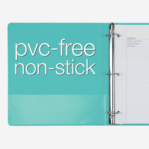 Cardinal 3 Ring Binders, 1.5 Inch Round Rings, Holds 350 Sheets, ClearVue Presentation View, 4 Pack