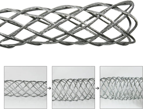 9-12MM Wire Mesh Puller Socks, Cable Pulling Socks Grips, Grip Mesh Puller Cable Puller Socks