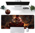 Large Mouse Pad, 31.5 x 11.8in Extended Gaming Mouse Pad with Stitched Edges, Anime Cool Warriors Pattern
