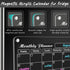 DIYMAG Magnetic Acrylic Dry Erase Calendar for Fridge, Clear Monthly Planner Menu with 3 Highlight Markers,