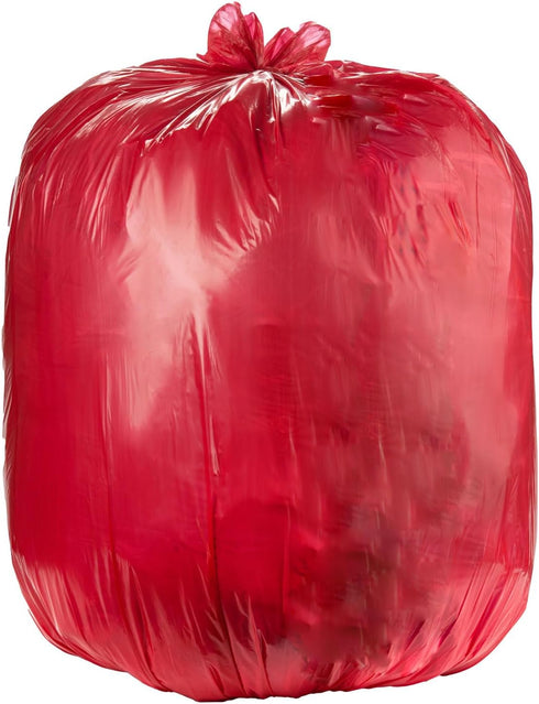 55 50 Pack) 1.5 37" 54" 50-55 Ultrasac Heavy Duty Gallon Red Trash Bags - (Value - MIL equivalent Industrial Strength