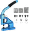 FLK Tech Heavy Duty Hand Press Grommet Machine - Craft/Industrial Use with 1500 Grommets and 3 Dies