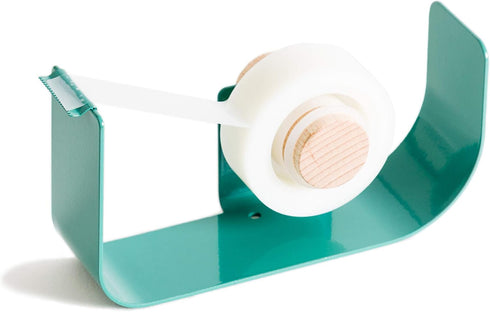 U Brands Metal Desk Organization Kit - Arc Collection with Cup, Tape Dispenser, Letter Sorter (Green)