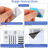 Alrhso 24 2.36x1.18 Inch Adhesive Metal Plates for Magnetic Mounts, Pcs Rectangular Iron Strips with Strong Backing