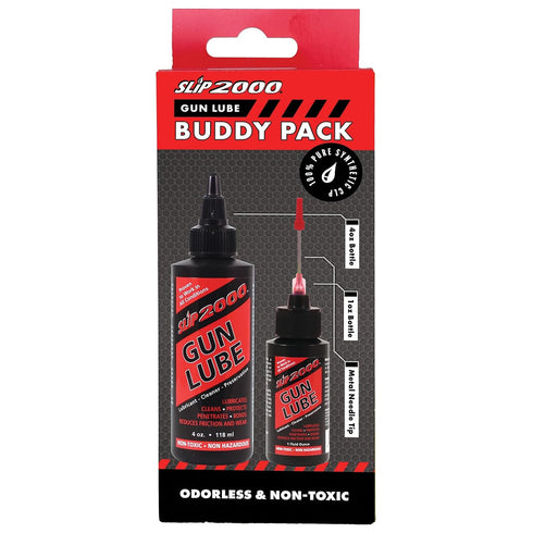 2000 Pack, 100% (4 oz 1 oz) Slip Gun Lube Buddy Squeeze Bottle with Needle Tip Applicator for All Firearms, Pure