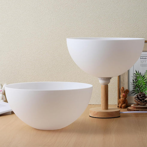 4pcs Floor Lamp Shade Torchiere Lamp Shades Replacement Plastic Bowl Shape White Lamp Shades Light Covers for Floor