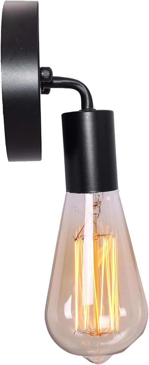 W8962 BRIGHTESS Retro Black Wall Sconce Lamp Simple Lamps Industrial Vintage Farmhouse Wall Lamp for Indoor Hardwired