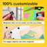 Hyper-Sticky Magnets with Adhesive Backing - 90pcs 0.8x0.08 Strong Magnetic Squares for Whiteboard Fridge - Easy-to-Cut