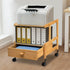 SHIPUNAYE 2 Printer Stand, Tier Small Printer Stand with Rolling Wheel, Heavy Duty Mobile Machine Cart with Organizer
