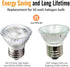 5W PAR16/HR16 Bulb(4 Pack)- E26/E27 Bulb 36 450LM 6000K 50W Bulb Bulbs 110V~130V CTKcom LED Spotlight COB Flood Light