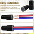Uenhoy 40 22AWG-14AWG, Pcs Waterproof Wire Electrical Connectors Outdoor Sealant Twist Nut Caps Cable Terminal