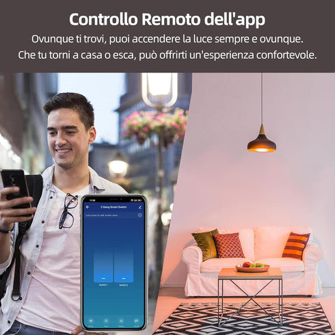 2 120V 1 Jinvoo WiFi Wall Light Touch Panel Switch, Way, Remote Control by Smart Phone,No Hub Required, Compatible
