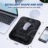 Gimars Large Smooth Superfine Fibre Memory Foam Ergonomic Mouse Pad with Nonslip Base, Free Coaster Included -