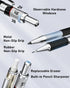 FourCandies 25PCS Art Mechanical Pencil Set with Case, 3PCS Metal Artist Lead Pencil 0.5, 0.7, 0.9 mm & 3PCS 2mm Lead