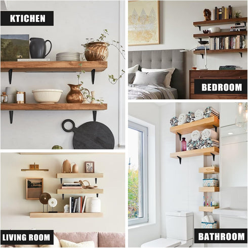 verkelly 10 5 6 Inch Pcs Shelf Brackets, x Black Heavy Duty Metal Wall Corner Angle Shelving for Wall Hanging Shelves