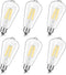 Svater Vintage LED Edison Bulbs, 6W (60W Equivalent), High Brightness, Neutral White 4000K, ST58 Antique Filament, E26