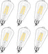 Svater Vintage LED Edison Bulbs, 6W (60W Equivalent), High Brightness, Neutral White 4000K, ST58 Antique Filament, E26