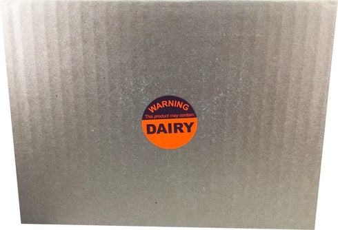 1.5 Inch 500 Packaging, Food Allergy Warning Labels This Product May Contain Dairy, Round Adhesive Stickers, Total